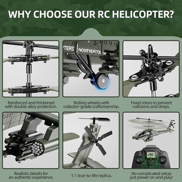 Rc Military Helicopter - Image 7